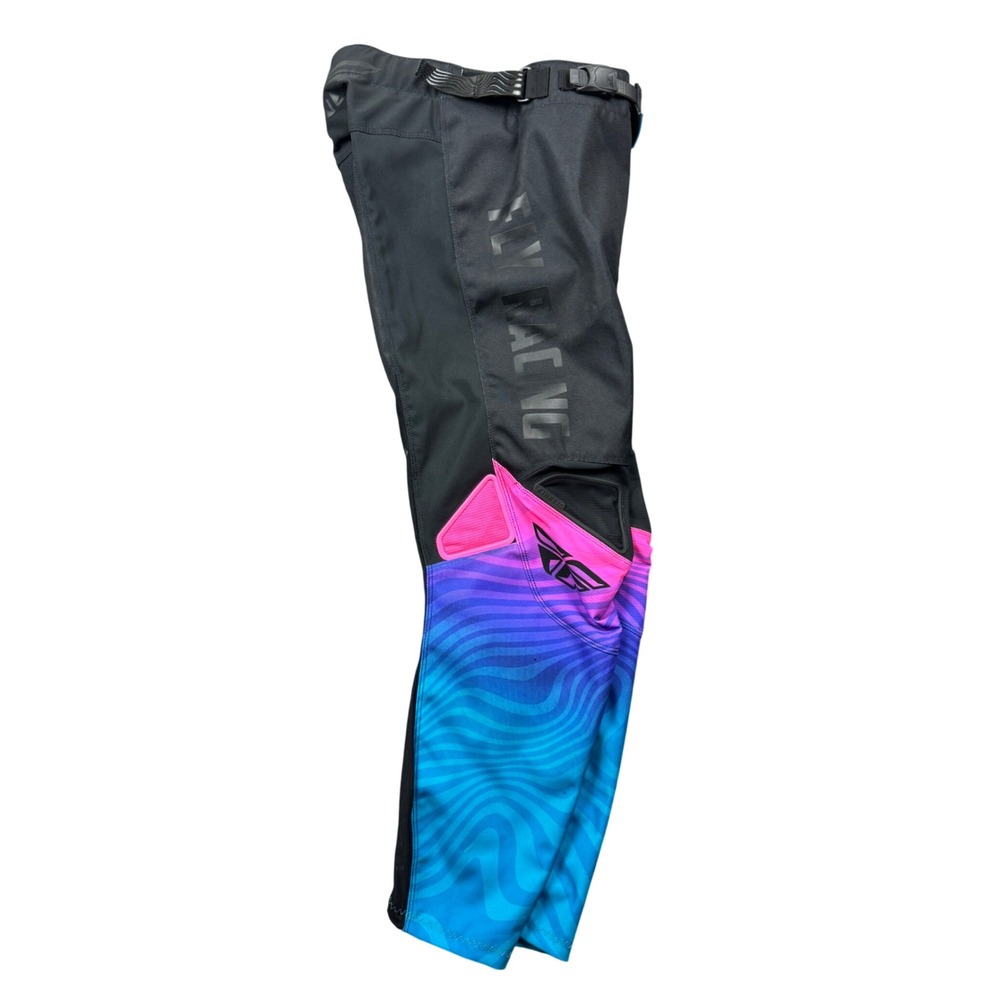 Fly Racing Kinetic Motocross Pants Mens 30 Black Pink Blue Wave MX Gear